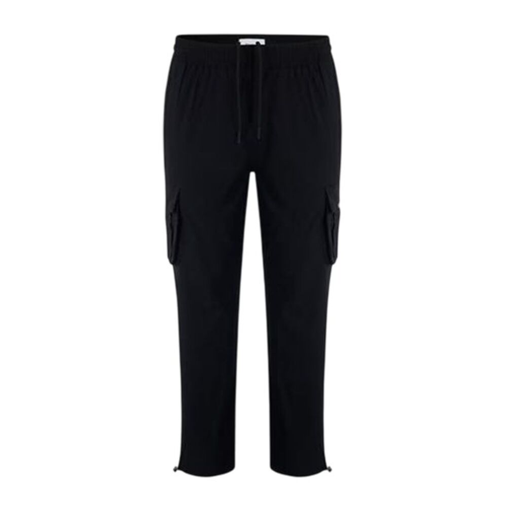 Firetrap Mens Tech Regular Combat Trousers / Black